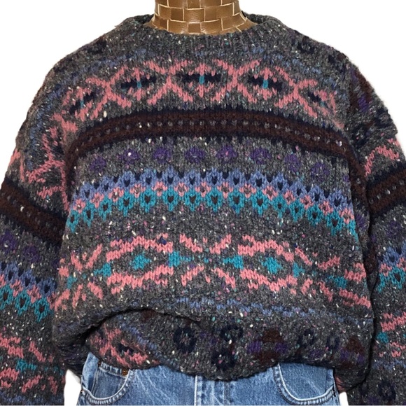 Vintage Britches Hand Knit Wool Sweater - Picture 3 of 16